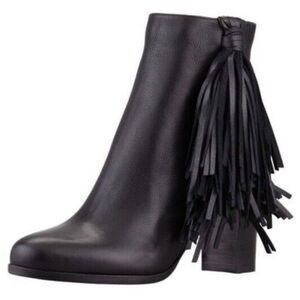 Authentic Christian Louboutin Black Leather Ankle Boots